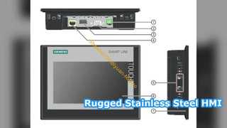 12 Inch Stainless Steel HMI Panel Rugged Industrial Display